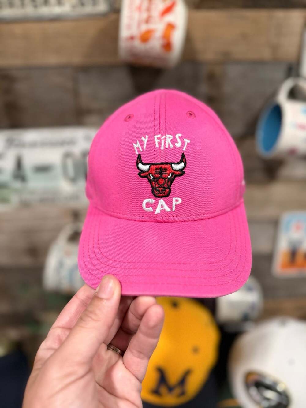 Adidas Chicago Bulls My First Cap Infant Pink Hat